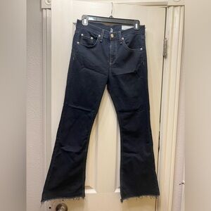 Rag and Bone 10 inch crop flare denim jeans